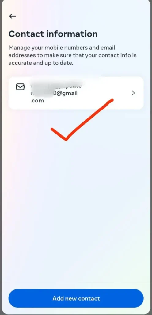 step 5 - इंस्टाग्राम पर जीमेल आईडी कैसे चेंज करें