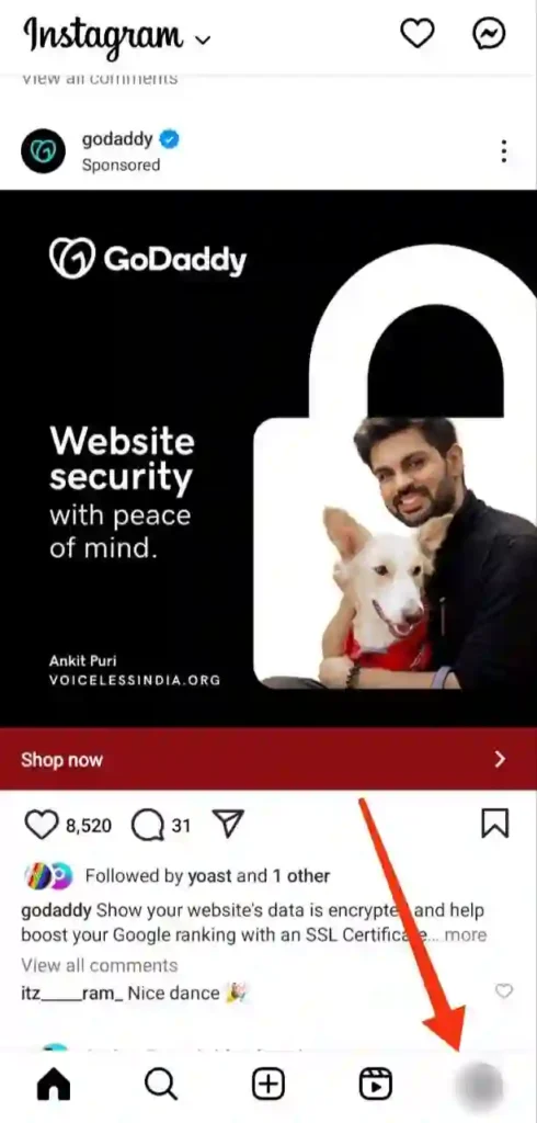 Step 1 - Instagram Me Login Activity Kaise Dekhe 